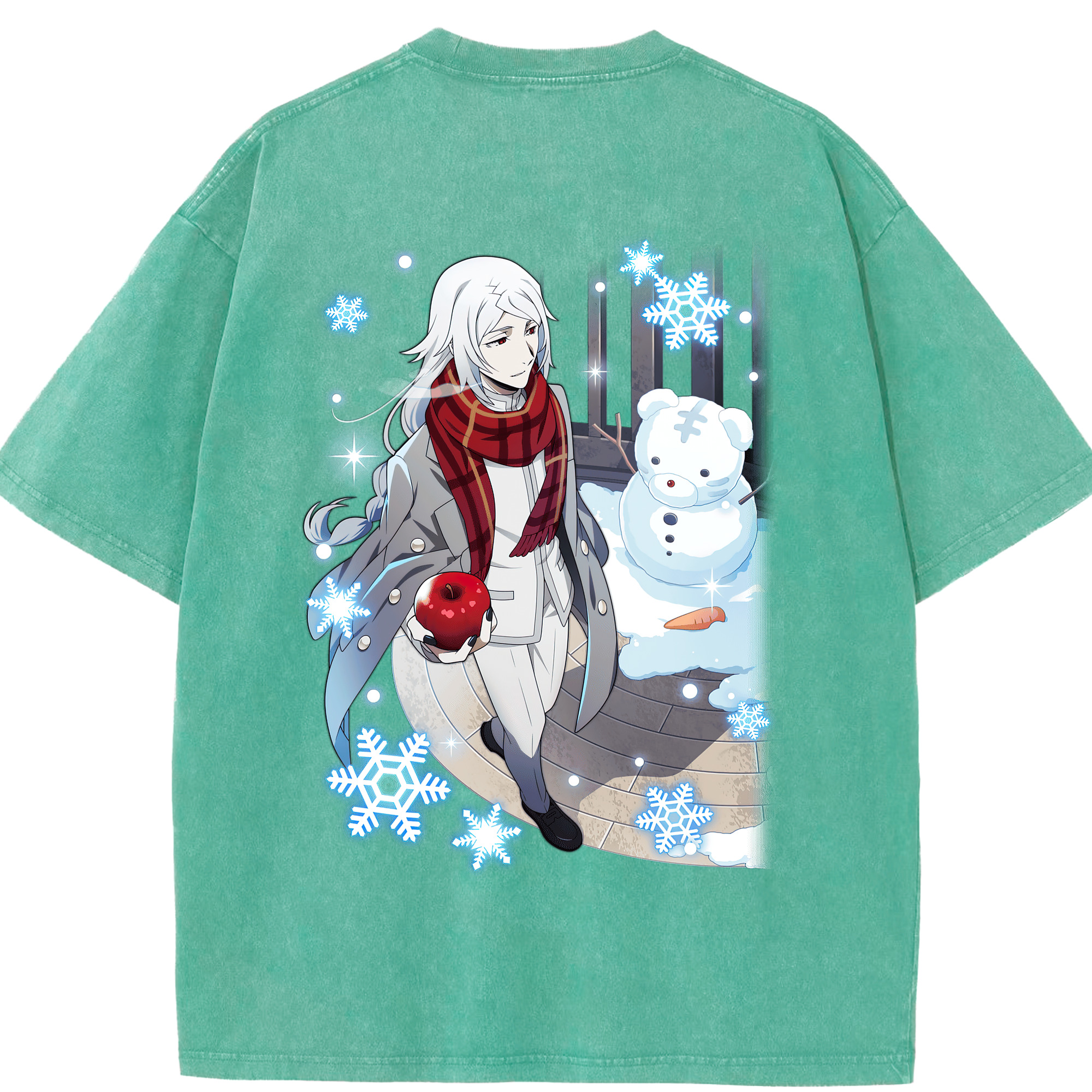 （画像用） 文豪ストレイドッグス Bungo Stray Dogs 綿100% ヴィンテージ風 半袖Tシャツ（背面プリント）